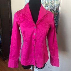 Talbots Fuchsia Button-Down Shirt